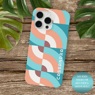 Personalisiertes trendiges Retro-Mitte-des-Jahrhun Case-Mate iPhone Hülle