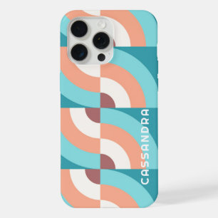 Personalisiertes trendiges Retro-Mitte-des-Jahrhun iPhone 15 Pro Max Hülle