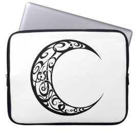 Personalisiertes Tribal Moon Symbol Laptopschutzhülle