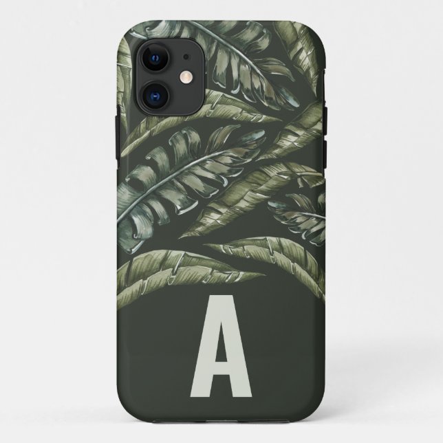 Personalisiertes Tropenblatt Case-Mate iPhone Hülle (Rückseite)