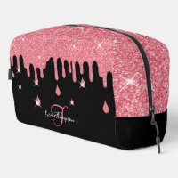 Personalisiertes Tropfen rosa Glitzer Effekt