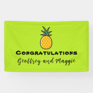 Personalisiertes tropisches Party-Banner mit Anana Banner