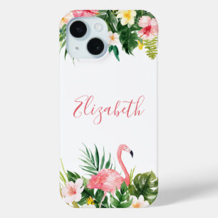 Personalisiertes tropisches Rosa Flamingo Case-Mate iPhone Hülle