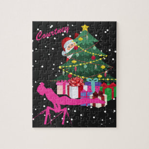 Personalisiertes Turnen Weihnachts-Puzzle Puzzle