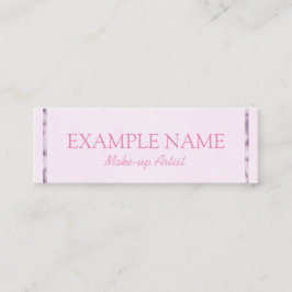 Personalisiertes Twitter "Pink Leaf" Mini Visitenkarte