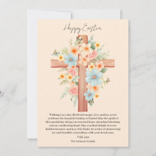 Personalisiertes Uferkreuz Feiertagskarte