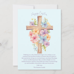 Personalisiertes Uferkreuz Feiertagskarte