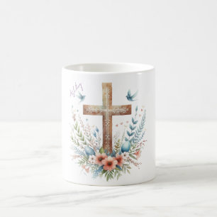 Personalisiertes Uferkreuz Kaffeetasse