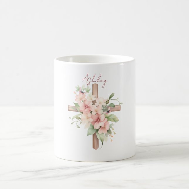Personalisiertes Uferkreuz Kaffeetasse (Mittel)