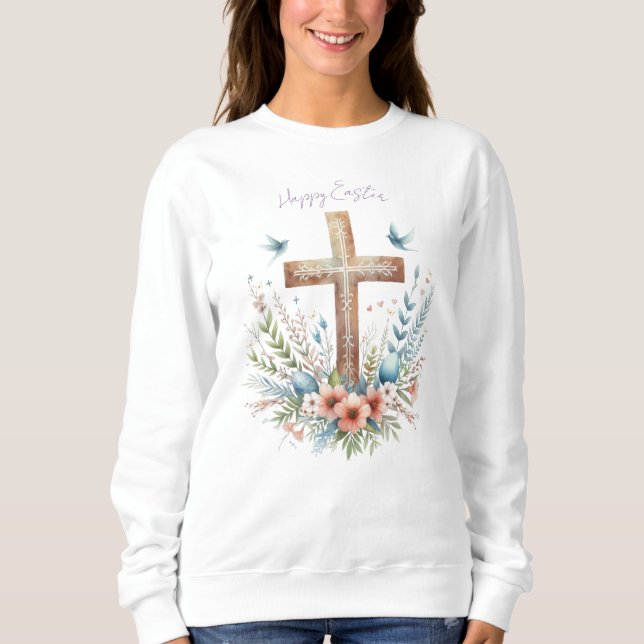 Personalisiertes Uferkreuz Sweatshirt (Vorderseite)