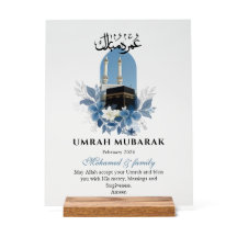 Personalisiertes Umrah Mubarak-Acrylschild – Islam