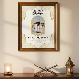 Personalisiertes Umrah Mubarak-Fotoplakat Custom I Poster