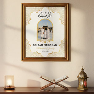 Personalisiertes Umrah Mubarak-Fotoplakat Custom I Poster
