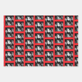 Personalisiertes Umschlagpapier - Set von 3 Geschenkpapier Set