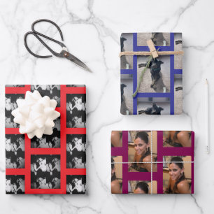 Personalisiertes Umschlagpapier - Set von 3 Geschenkpapier Set