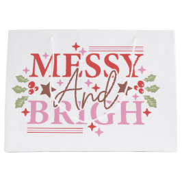 Personalisiertes und helles Weihnachtsgeschenk Große Geschenktüte