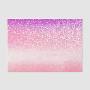 Personalisiertes Unicorn Ombre Glitzer Tissue Pape Seidenpapier