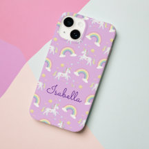 Personalisiertes Unicorn Rainbow Sparkle iPhone Ca