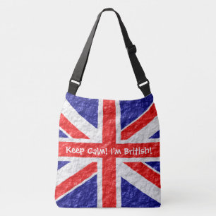 Personalisiertes Union Jack Flaggen-Design Tragetaschen Mit Langen Trägern