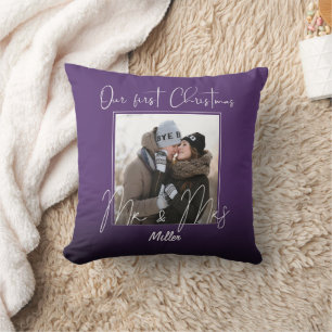 Personalisiertes Unser erstes Weihnachten als Herr Kissen