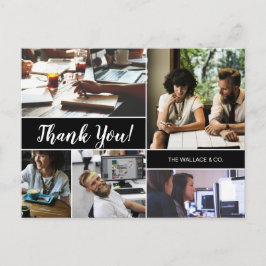 Personalisiertes Unternehmen Foto Collage Vielen D Postkarte