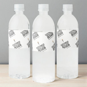 Personalisiertes Unternehmen - Minimalistisch Wasserflaschenetikett