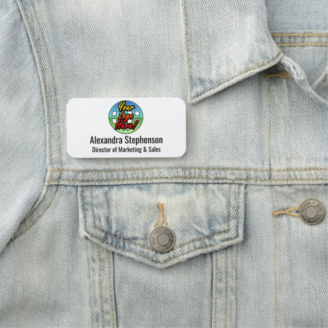 Personalisiertes Unternehmen mit klassischem Top-L Namensschild (Beispiel)