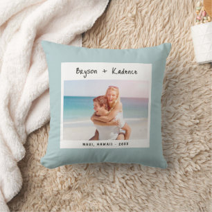 Personalisiertes Urlaubsfoto-Andenken Kissen