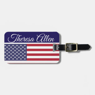 Personalisiertes US-Flagge-Gepäckanhänger Gepäckanhänger