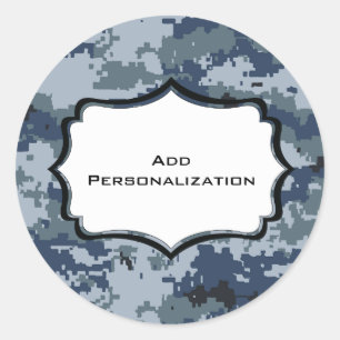 Personalisiertes US MARINE Navy-Personal Runder Aufkleber