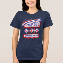 Personalisiertes USA 250 – Patriotisches Retro-Mar