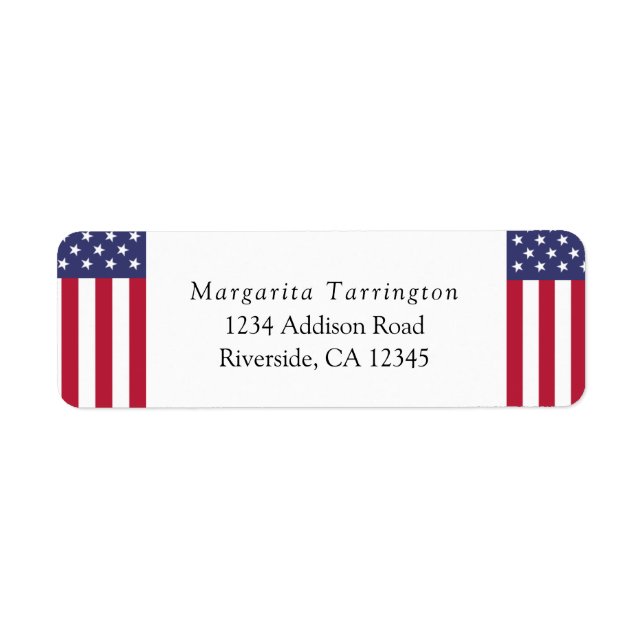 Personalisiertes USA-Flag-Image (Vorne)