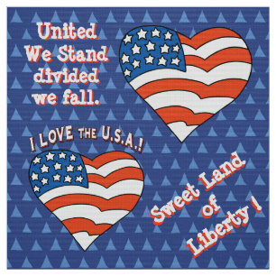 Personalisiertes USA Patriotic Design Stoff