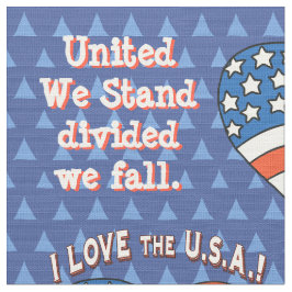 Personalisiertes USA Patriotic Design Stoff