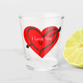 Personalisiertes Valentin Schnapsglas