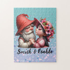 Personalisiertes Valentiner Pärchen Jigsaw Puzzle