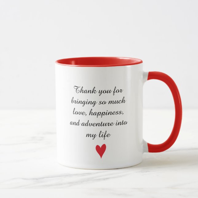 Personalisiertes Valentiner Tagesherz gemusterte T Tasse (Rechts)