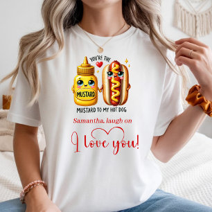 Personalisiertes Valentins-T-Shirt für Frauen mit T-Shirt