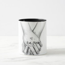 Personalisiertes Valentinsgeschenk für Paare | Geg Tasse
