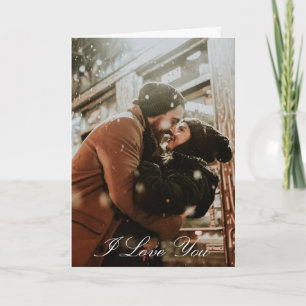 Personalisiertes Valentinstag-Foto Karte