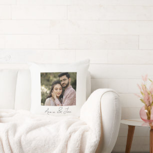 Personalisiertes Valentinstag-Foto Kissen
