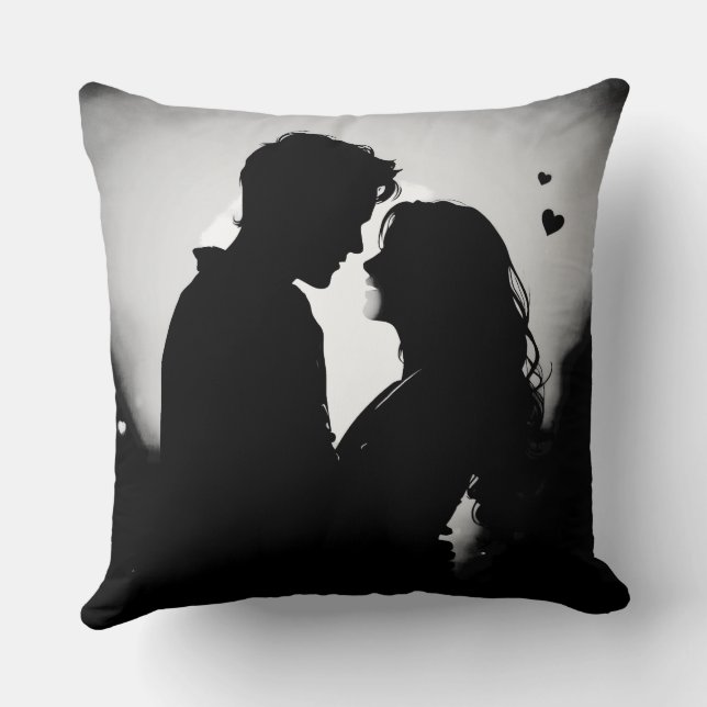 Personalisiertes Valentinstag-Geschenk Kissen (Rückseite)