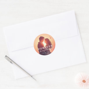 Personalisiertes Valentinstag-Geschenk Runder Aufkleber