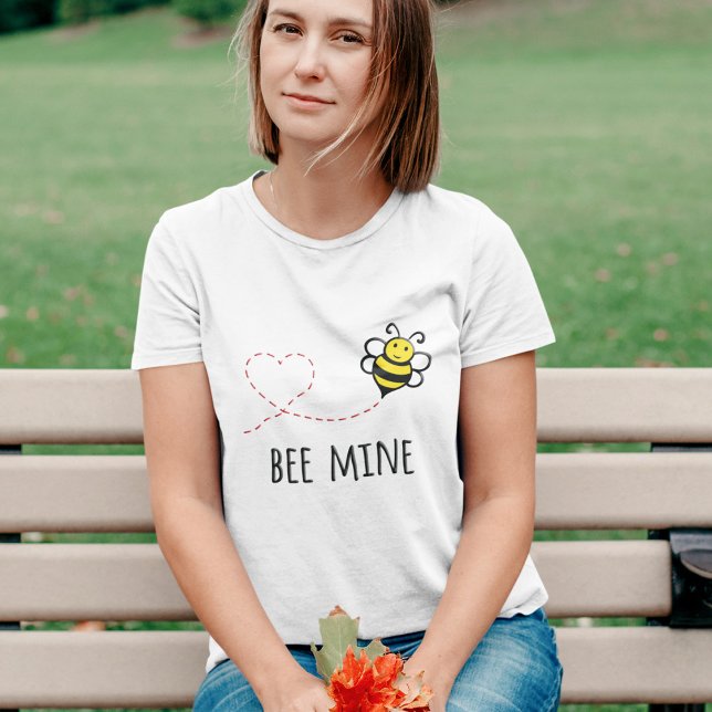 Personalisiertes Valentinziffer - Bienenstock-Cart T-Shirt (Von Creator hochgeladen)