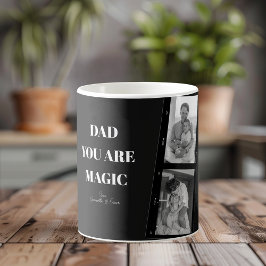 Personalisiertes "Vater Sie sind Magie" Zwei Väter Kaffeetasse