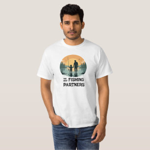 Personalisiertes Vater-und-Sohn-Anglergeschenk T-Shirt