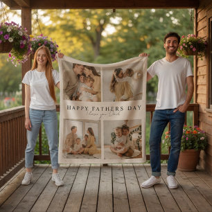 Personalisiertes Vatertags-Foto Individuelles Gesc Fleecedecke
