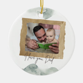 Personalisiertes Vatertags-Ornament Keramik Ornament