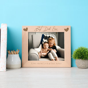 Personalisiertes Vatertagsgeschenk für Papa Geätzte Rahmen