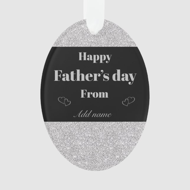 Personalisiertes Vatertagsgeschenk Ornament (Vorderseite)